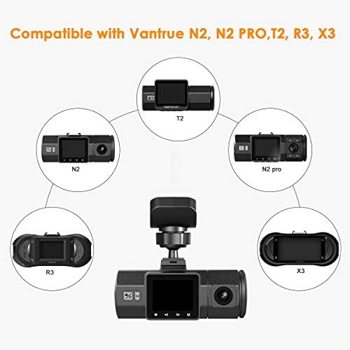 VANTRUE N2 Pro, N2, T2, R3, X3 Kamera Micro-USB Port Autó Szélvédő Ragasztó-Hegy