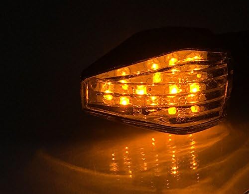 MotorToGo Szén-LED-es Motorkerékpár-indexet Szemellenző Mutatók Szemellenző indexet, Lámpák Kompatibilis 2015 Ducati 848 utcai
