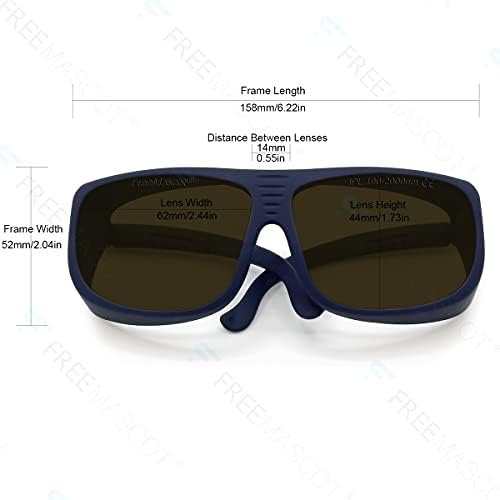 FreeMascot Professzionális IPL Lézer Biztonsági Szemüveg 190nm-2000nm Hullámhosszú UV Védelem, Lézeres szőrtelenítés, Szépség & Kozmetikus