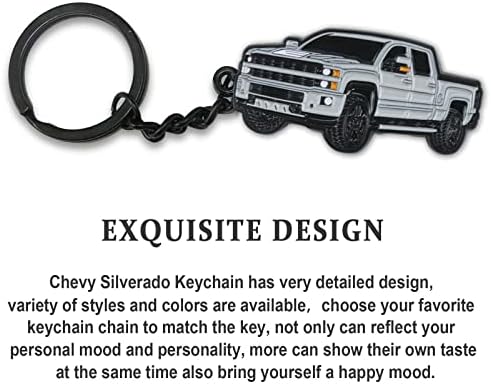 glahorse A Chevy Silverado Kulcstartó，A Chevy Silverado Tartozékok 2015-2022 Játék Teherautó，fém Kulcstartó