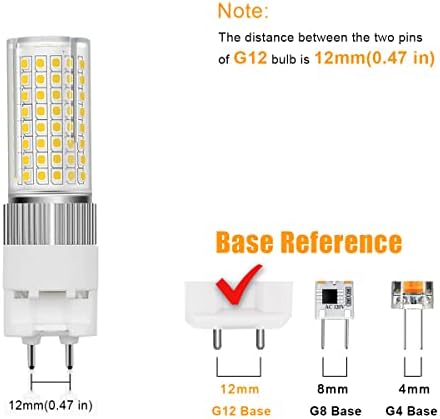16W G12 LED Izzó, G12 fémhalogén Lámpa Csere, CDM-T MasterColor G12 CMH-T fémhalogén Lámpa, 2 Pin Lámpa G12 LED Izzó, Pack 4 (Meleg