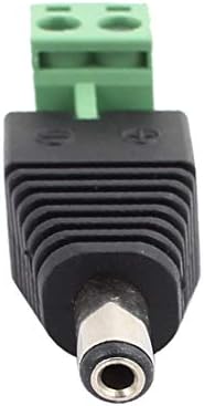 Új Lon0167 8db CCTV Értékű Kamera Terminál Blokk megbízható hatékonyság 2.1x5.5mm EGYENÁRAMÚ Férfi Jack Aljzat Csatlakozó(id:464