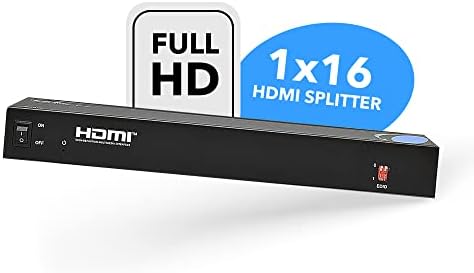 OREI 1x16 HDMI Splitter, (1 Bemenet 16 Kimenet ) 16 Port HDMI Professzionális felhasználásra Full HD 1080P & 3D Támogatás
