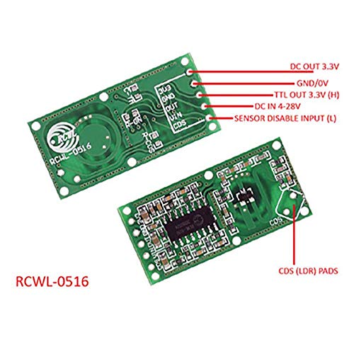 DAOKI 5DB RCWL-0516 Mikrohullámú Radar Modul Emberi Test Mozgás Indukciós Kapcsoló, Érzékelő, 4-28V 5-7m Észlelési Távolság