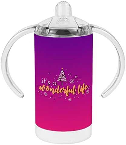 Ez egy Csodálatos Élet cumisüveget - Chrstmas Fa Design Baba cumisüveget - Grafikus Csőrös pohár
