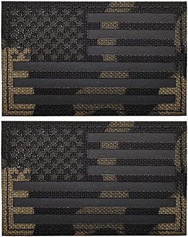 Multicam Fekete Infravörös IR Amerikai Zászló USA Fényvisszaverő Foltok, a Morál Katonai Taktikai Javítás DIY Jelvények Dekoratív