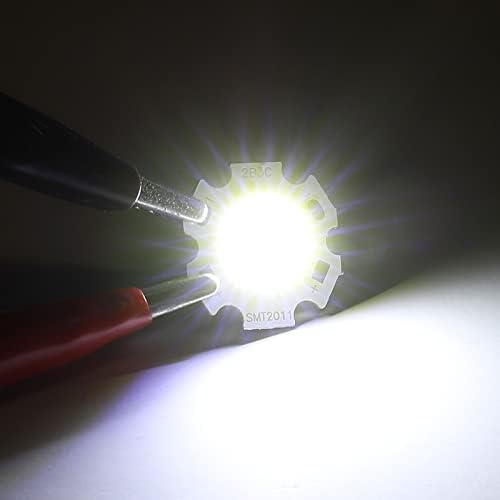 MECCANIXITY COB LED Chip Gyöngyök 20mm 10W 260mA Energiatakarékos Izzó a Reflektorfényben Floodlight Csomag 5, Fehér