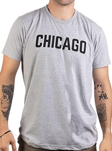 Chicago | Klasszikus Retro City Illinois IL Michigan-Tó Közép Büszkeség, Férfiak, Nők, T-Shirt