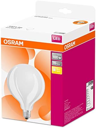 OSRAM LED lámpa/Bázis: E27 / Meleg Fehér / 2700 K / 11 W/Csere a 100 W-os Izzó/LED Utólag Klasszikus Globe [Energiahatékonysági