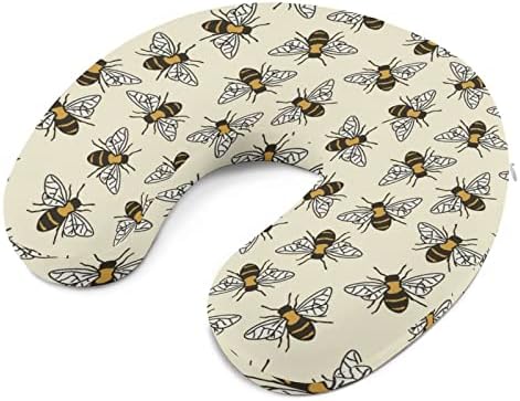 Mentsd meg A Méhek Utazási Nyak Párna U Alakú Fej-Nyaki Támogatás Párna Memory Foam Fejtámla Autó Irodában, Otthon Alszik