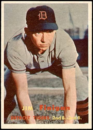 1957 Topps 248 Jim Finigan Detroit Tigers (Baseball Kártya) NM Tigrisek