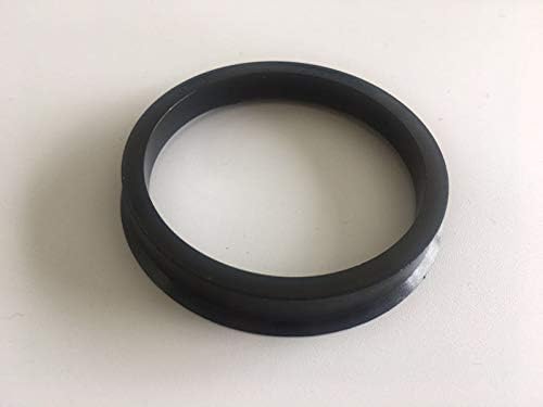 NB-AERO 4pc Fekete Polycarbon Hubrings 66.1 mm (Kerék), hogy 59.6 mm (Hub) | Hubcentric a Ring közepére, 59.6 mm 66.1 MM