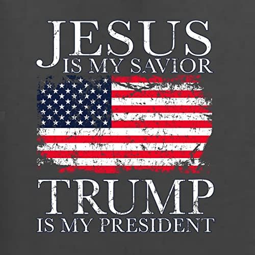 Jézus A Szabadító Trump Az Elnök MAGA Politikai Férfi Grafikus Póló