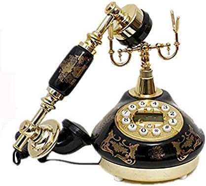 MYYINGBIN Fekete Antik Vezetékes Telefon Hívófél-AZONOSÍTÓ Otthon Dekoráció, Fekete