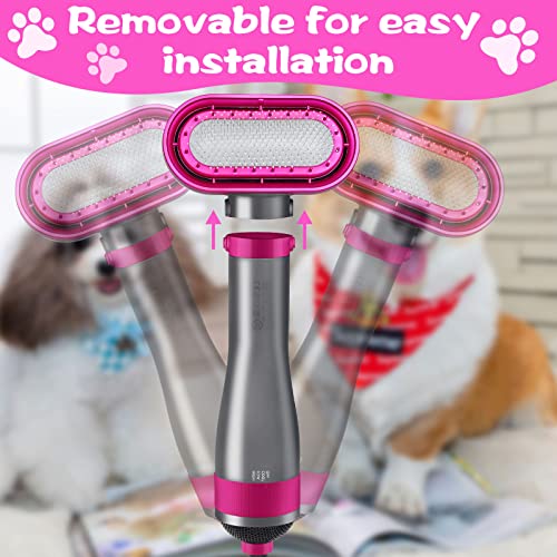 Pet hajszárító, korszerűsített 2-in-1 pet grooming hajszárító egy fésűt, haza pet hajszárító, 360 fokos surround air, három-fokozatú