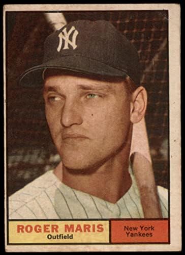 1961 Topps 2 Roger Maris New York Yankees (Baseball Kártya) Dean Kártyák 2 - JÓ Yankees
