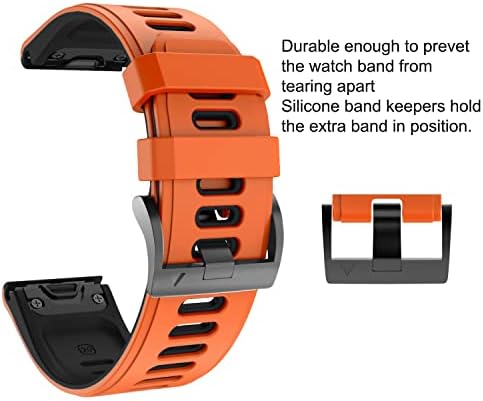 Wtukmo Szilikon gyorskioldó Watchband Pántok A Garmin Fenix 7 7 X 7-ES Smartwatch Easyfit 20 22 26mm karkötő