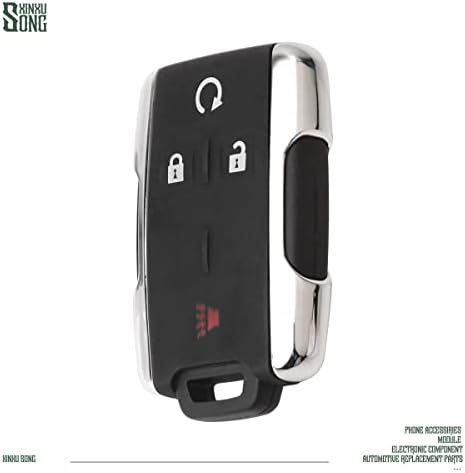 XINXUSONG M3N-32337100 Autós kulcstartó Kulcs nélküli Vezérlés Bejegyzés Távoli 4 Gombot Járművek Cseréje Kompatibilis Silverado Colorado