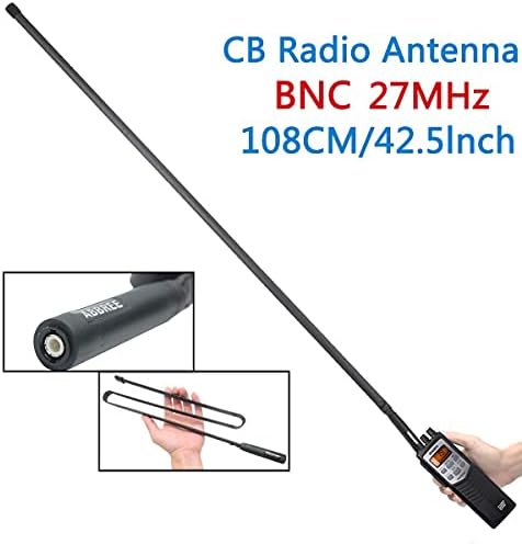 ABBREE Taktikai Antenna 27 mhz 42.5-os a CB Kézi/Hordozható Rádió BNC Csatlakozó Kompatibilis Kobra Midland Uniden Anytone