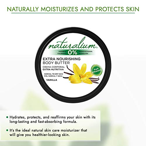 Naturalium Extra Tápláló testápoló Vaj Bőr Természetes Hidratáló | Hidratálja, Védi, valamint Megerősíti, Bőr | Nem-zsíros Formula