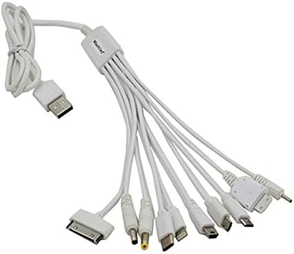 Xhwyf 10 az 1-ben Töltő USB Kábel Adapter adatkábel Alkalmas PSP Számítógép Kábel Multi-Function USB adatátviteli Kábel,
