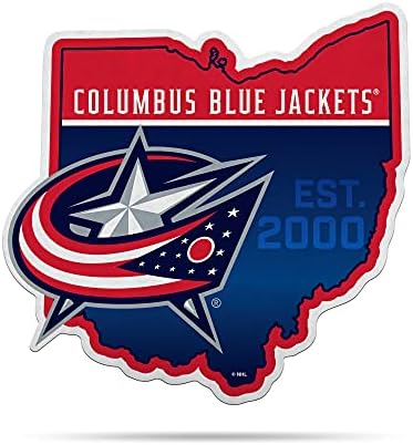 Rico Iparágak NHL Columbus Blue Jackets Állami Alakú Forma Vágás Zászló - Haza Nappali Dekor - Puha Éreztem, EZ Lógni