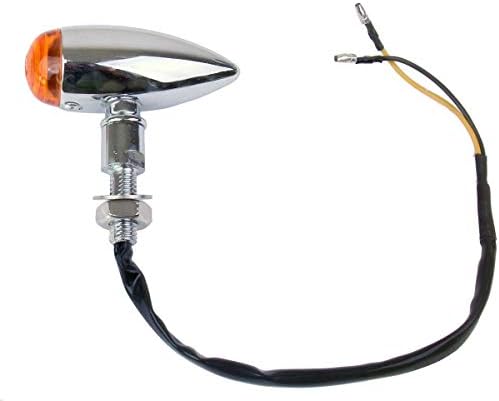 MotorToGo Chrome Golyó Motoros LED lámpa Mutatók Szemellenző Amber Objektív Kompatibilis a 2010-es Kawasaki Vulcan1700