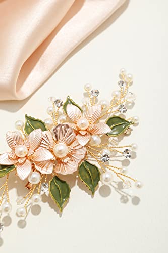 Coucoland Virág Haj Klipek a Nők - Gyöngy, Strasszos Esküvői Menyasszonyi Haj Kiegészítők Nők, Lányok, Menyasszony, koszorúslány