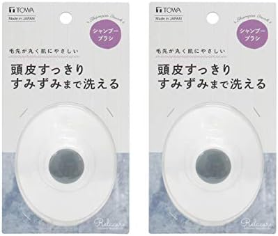 Towa Sangyo Test Ecset, Lilacare Sampon Kefe Fejét, Fürdő, 2 darabos Csomag, Fehér, Kb. 3.1 x 3,9 x 2.0 cm (8 x 10 x 5 cm)