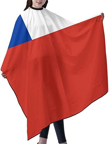 Chile Zászló Hajvágás Kötény hajvágó Szalon Cape 55 x 66 Hüvelyk, Vízálló, Állítható Snap Haj Köpeny Köpeny, Bájos Frizura Fodrász Ruha