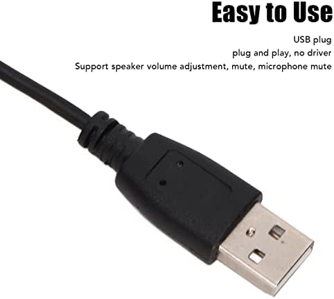 Serounder USB Headset zajszűrős Mikrofon Laptop, PC, Telefon, Fejhallgató-Audio Ellenőrzés, illetve a Némítás Gombot, Call Center Fülhallgató,