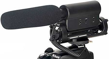 Puska Mikrofon (Sztereó) a Szélvédő & Döglött Macska Muff a Sony Alpha A6300 (w/Multi-Interfész Adapter)