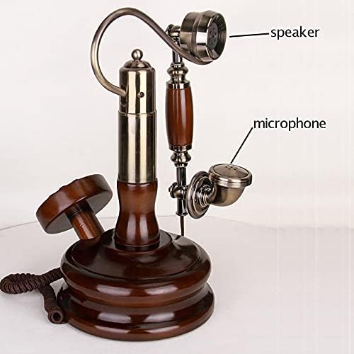 UXZDX Tömör Fa Vezetékes Telefon nappali Vintage Antik Telefon Vezetékes Telefon Haza Ellátott Vezetékes Telefon