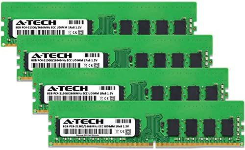 Egy-Tech 32 gb-os Készlet (4x8GB) Memória RAM a SupermicroX11SSL - DDR4 2666MHz PC4-21300 ECC nem pufferelt UDIMM 1Rx8 1.2 V - Szerver