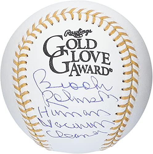 Robinsont Baltimore Orioles Dedikált Arany Kesztyű Logó Baseball Emberi Porszívó Felirat, - Dedikált MLB Kesztyű