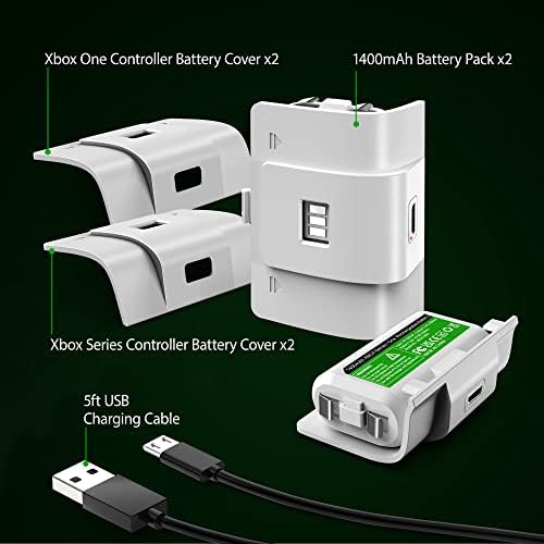 Xbox Vezérlő, Töltő Állomás, 2 Újratölthető Akkumulátor & 2 Csomag Újratölthető Vezérlő Akkumulátort Egy Xbox/Xbox Sorozat X S