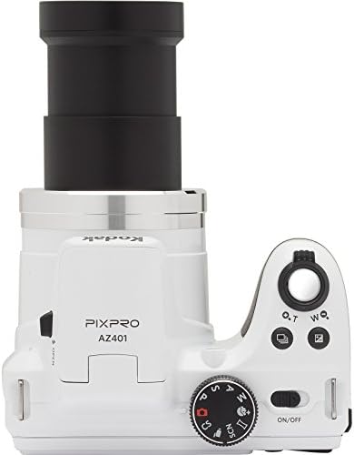 Kodak AZ401-MI PIXPRO 16MP Digitális Kamera, 3, Fehér (Felújított)