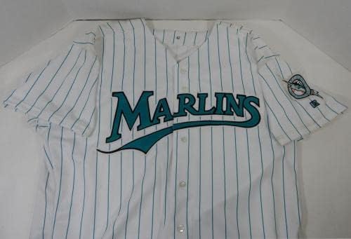 1993-02 Florida Marlins Üres Játék Kiadott Fehér Jersey 52 DP14316 - Játék Használt MLB Mezek