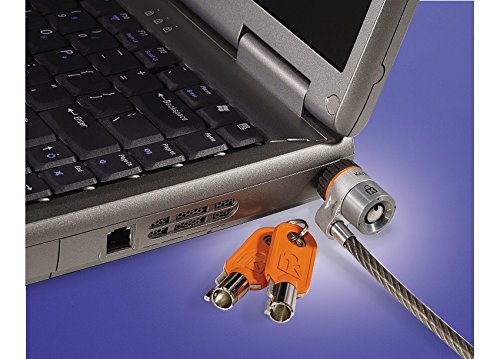 Kensington MicroSaver Laptop Zár – Mester Kábel Kulcsos Zár (a Kulcs Kerek, Acél, 1,8 m, 5,3 mm, Fém)