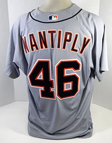 Detroit Tigers Joe Mantiply 46 Játék Kiadott Szürke Jersey 50 DP21025 - Játék Használt MLB Mezek