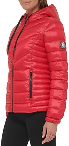 DKNY Női Sport Könnyű Pakolható Gömbhal Kabát