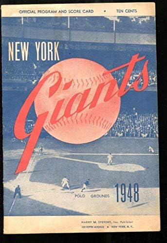 Dodgers @ Giants 9/9/48 Rex Barney Nem Ütő Program & Score Card 29712 EX - MLB Programok