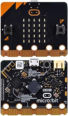 GeeekPi BBC Micro:kicsit V2.2 Tábla Micro USB Kábel Akkumulátor tartó Kódolás, illetve a Programozás(Nem Tartalmazza az Elemeket)