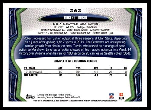 2013 Topps 262 Robert Turbin Seattle Seahawks
