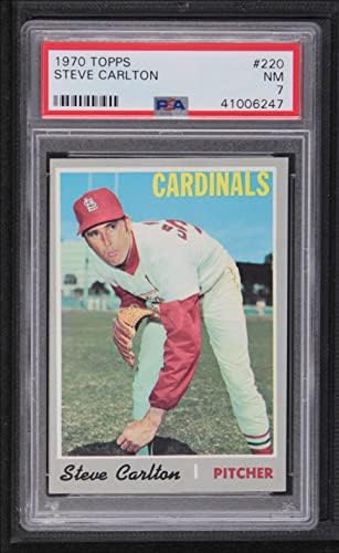 1970 Topps 220 Steve Carlton St. Louis Cardinals (Baseball Kártya) PSA a PSA 7.00 Bíborosok