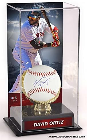 David Ortiz Boston Red Sox Dedikált Baseball-Arany Kesztyű Kijelző Esetben a Kép - Dedikált Baseball