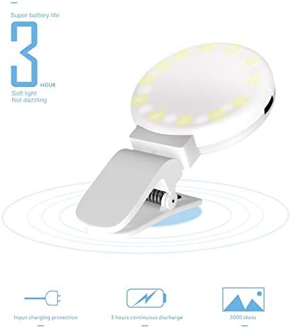 ZSEDP 360° Forgatható Hideg Meleg 3 Fogaskerekek Tompítása Mobiltelefon Töltse Lámpa 10 LED Lámpa Gyöngyök Önarckép Fény Fotózás Videoklip