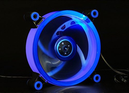 Számítógép Esetében hűtőventilátor,Feicuan 120mm LED Csendes Rajongók RGB DIY 1300RPM Magas Légáramlás CPU-Hűtő (Kék,2 darabos