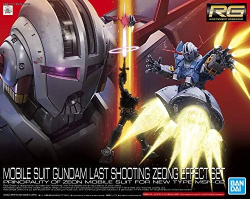 Bandai Hobbi - Mobile Suit Gundam - Utolsó Lövés Zeong Hatása van Beállítva, Bandai Szellemek RG 1/144