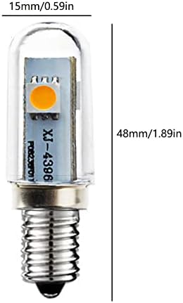 YDJoo E12 LED Izzók 0,5 W Mini Gyertya Izzó 5W Egyenértékű Berendezés Izzó Mini LED Izzó E12 Gyertyatartót Bázis hideg Fehér 6500K